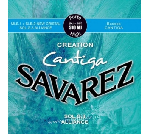 SAVAREZ 510MJ Creation Cantiga Blue High Tension струны для классической гитары