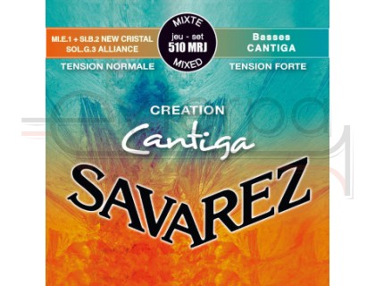 SAVAREZ 510MRJ Creation Cantiga Blue/Red Mixed Tension струны для классической гитары