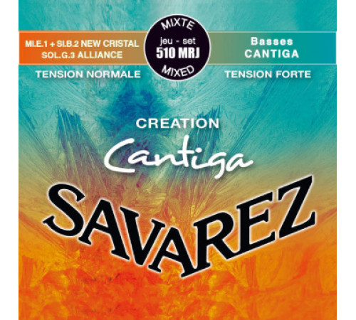 SAVAREZ 510MRJ Creation Cantiga Blue/Red Mixed Tension струны для классической гитары