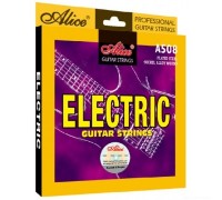 ALICE A508-L струны для электрогитары, 10-46 никелированные со стальным стержнем, картонная коробка.