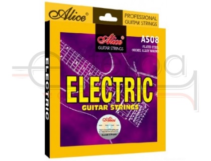 ALICE A508-SL струны для электрогитары, 9-42 никелированные со стальным стержнем, картонная коробка.