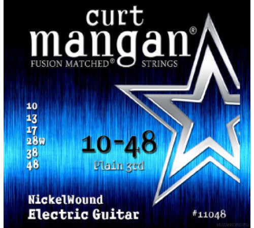 CURT MANGAN Electric Nickel Wound 10-48 струны для электрогитары