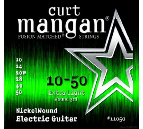 CURT MANGAN Electric Nickel Wound 10-50 струны для электрогитары