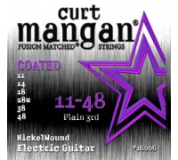 CURT MANGAN Electric Nickel Wound 11-48 COATED струны для электрогитары с покрытием