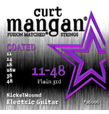 CURT MANGAN Electric Nickel Wound 11-48 COATED струны для электрогитары с покрытием