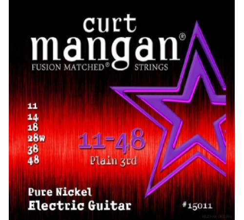 CURT MANGAN Electric Pure Nickel 11-48 струны для электрогитары