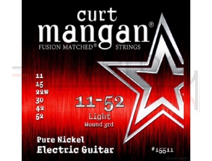 CURT MANGAN Electric Pure Nickel 11-52 струны для электрогитары