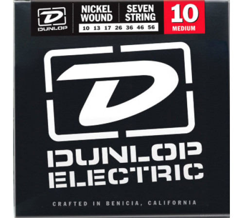 DUNLOP DEN Nickel Plated Steel 10-56 7 String струны для 7-струнной электрогитары