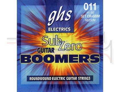 GHS CR-GBM Sub-Zero Boomers Medium 11-50 струны для электрогитары, закаленная никелированная обмотка