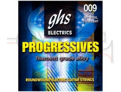 GHS PRXL 9-42 Extra Light Progressives Electrics струны для электрогитары