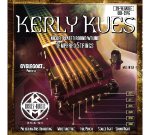 KERLY KQX-0946 Kues Nickel Plated Steel Tempered струны для электрогитары