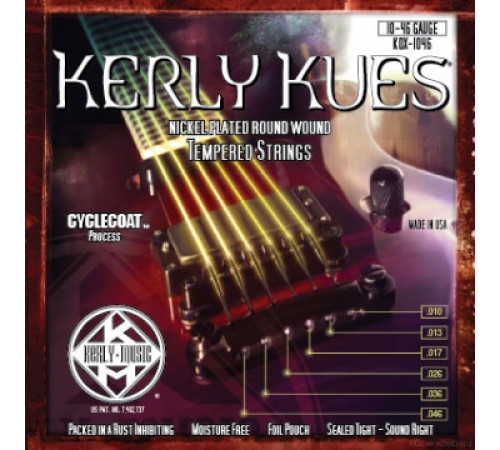 KERLY KQX-1046 Kues Nickel Plated Steel Tempered струны для электрогитары