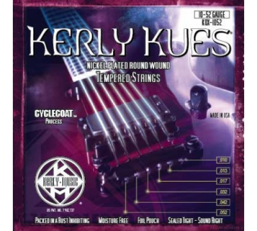 KERLY KQX-1052 Kues Nickel Plated Steel Tempered струны для электрогитары