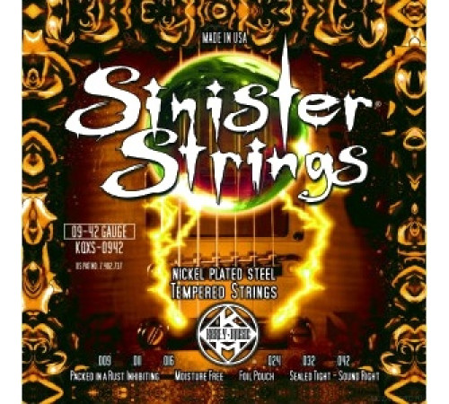 KERLY KQXS-0942 Sinister Nickel Plated Steel Tempered струны для электрогитары