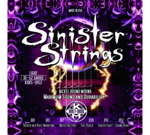 KERLY KQXS-1052 Sinister Nickel Plated Steel Tempered струны для электрогитары