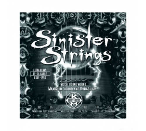 KERLY KQXS-1256 Sinister Nickel Plated Steel Tempered струны для электрогитары