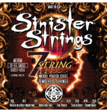 KERLY KQXS7-1056 Sinister 7 Strings Nickel Plated Steel Tempered струны для 7-струнной электрогитары