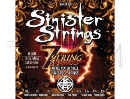 KERLY KQXS7-1056 Sinister 7 Strings Nickel Plated Steel Tempered струны для 7-струнной электрогитары
