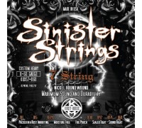 KERLY KQXS7-1160 Sinister 7 Strings Nickel Plated Steel Tempered струны для 7-струнной электрогитары