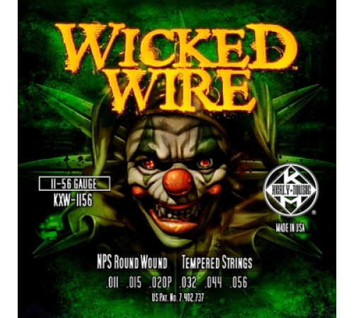 KERLY KXW-1156 Wicked Wire Roundwound Tempered струны для электрогитары