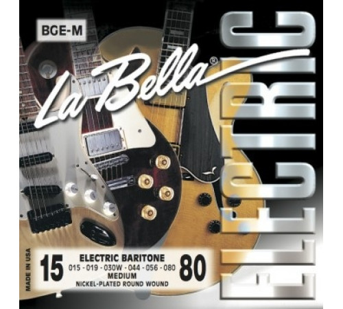 LA BELLA BGE-M Baritone Medium 15-80 струны для баритон-гитары