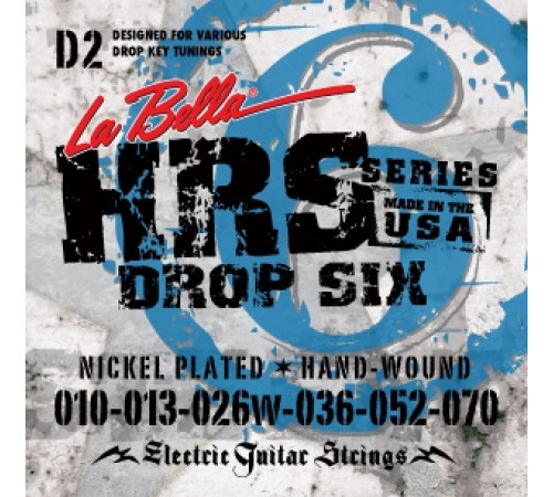 LA BELLA HRS-D2 Drop Tune 10-70 струны для электрогитары