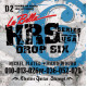 LA BELLA HRS-D2 Drop Tune 10-70 струны для электрогитары