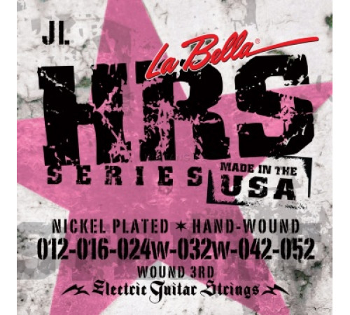 LA BELLA HRS-JL Nickel Rounds Jazz Light 12-52 струны для электрогитары