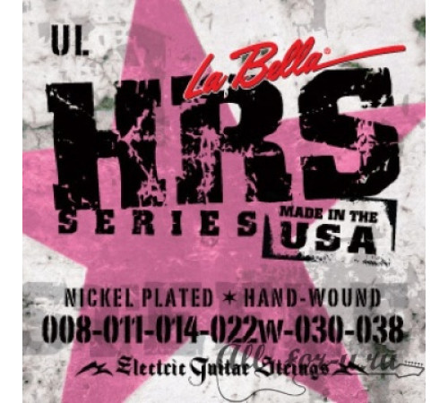 LA BELLA HRS-M Nickel Rounds Medium 10-48 2 PAK струны для электрогитары 2 пачки