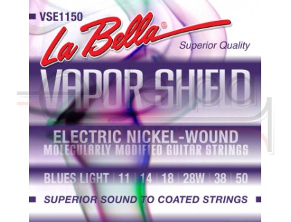 LA BELLA VSE1150 Vapor Shield Electric Blues Light 11-50 струны для электрогитары с защитной обработ