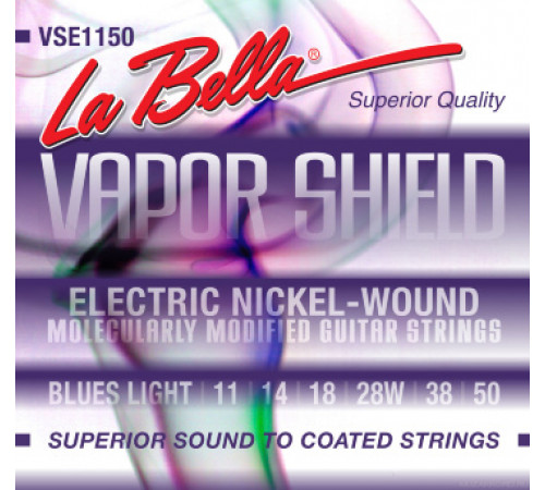 LA BELLA VSE1150 Vapor Shield Electric Blues Light 11-50 струны для электрогитары с защитной обработ