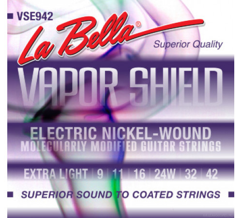 LA BELLA VSE946 Vapor Shield Electric Light 9-46 струны для электрогитары с защитной обработкой
