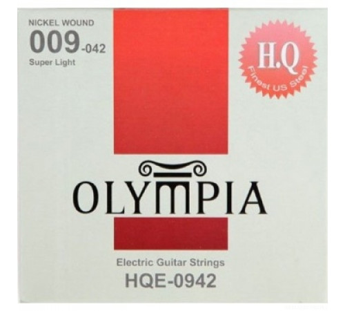 OLYMPIA HQЕ-0942 Nickel Wound 09-42 струны для электрогитары, никель
