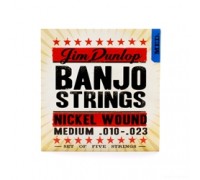 DUNLOP DJN Banjo Nickel Medium - Nickel 10-23 струны для банджо, никелированая сталь