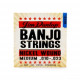 DUNLOP DJN Banjo Nickel Medium - Nickel 10-23 струны для банджо, никелированая сталь