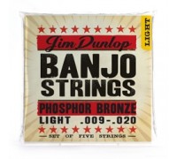 DUNLOP DJP Banjo Phosphor Bronze Light - Phosphor Bronze 9-20 струны для банджо, фосфорная бронза