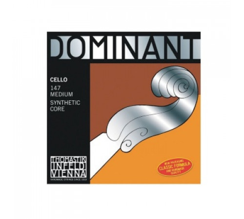THOMASTIK Dominant 147 струны для виолончели 4/4, натяжение среднее, 142 A, 143 D, 144 G, 145 C - си