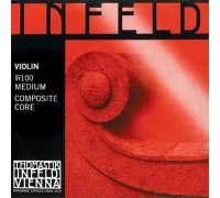 THOMASTIK Infeld Red IR100 cтруны для скрипки 4/4, натяжение среднее, IR01 E - хромированная сталь п