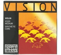 THOMASTIK Vision VI100 cтруны для скрипки 4/4, натяжение среднее, VI01 e2 I - многожильная стальная