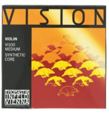 THOMASTIK Vision VI100 cтруны для скрипки 4/4, натяжение среднее, VI01 e2 I - многожильная стальная