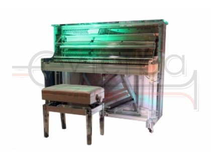 THOMAS UP123 Crystal акустическое пианино, высота 123 см, акрил, отделка полированная