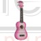 HAMANO U-35PK Pink Sparkle укулеле сопрано, клен, гриф махогани, чехол, розовый берст с блестками