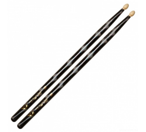 VATER VCBK5B Color Warp Black Optic 5B барабанные палочки, орех, деревянная головка, черные