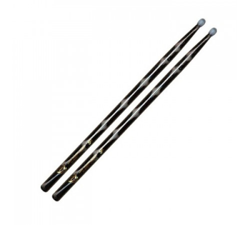 VATER VCBK5BN Color Warp Black Optic 5BN барабанные палочки, орех, нейлоновая головка, черные