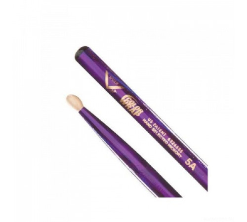 VATER VCP5AW 5A барабанные палочки, материал: орех, деревянная головка, цвет: фиолетовый