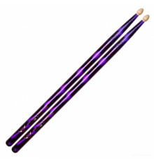 VATER VCP5B Color Wrap Purple Optic 5B барабанные палочки, орех, деревянная головка, сиреневые