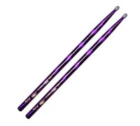 VATER VCP5BN Color Warp Purple Optic 5BN барабанные палочки, орех, нейлоновая головка, сиреневые