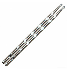 VATER VCS5BN Color Warp Silver Optic 5BN барабанные палочки, орех, нейлоновая головка, серебристые
