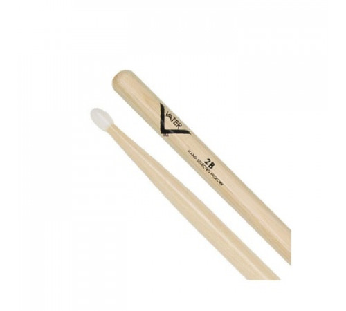 VATER VH2BN American Hickory 2B барабанные палочки, орех, нейлоновая головка