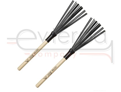 VATER VWB Whip Brush щетки пластиковые, черные, деревянная ручка